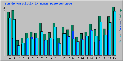 Stunden-Statistik im Monat Dezember 2025